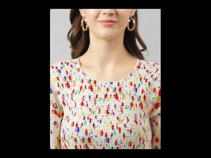 Polka-Dot Print Fit & Flare Dress (6)