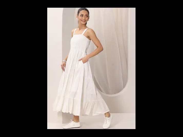 Fit & Flare Cotton Maxi Dress (5)