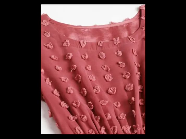 Round-Neck Fit & Flare Dress (2)