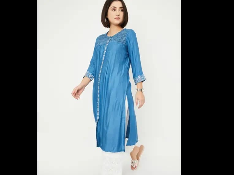 Home WOMEN Ethnic & Fusion Wear Kurtas / Kurtis / Tops Floral Embroidered Straight Kurta   Sale 9yc7BNMh_0fc49c66e2d64117b2f92ba6b9571d64 9yc7BNMh_0fc49c66e2d64117b2f92ba6b9571d64 9yc7BNMh_0fc49c66e2 (2)
