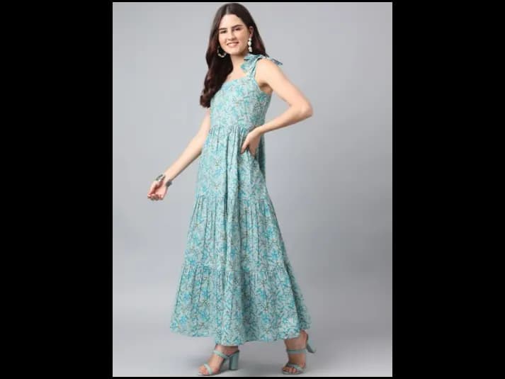 Women Floral Print Anarkali Kurta (3)