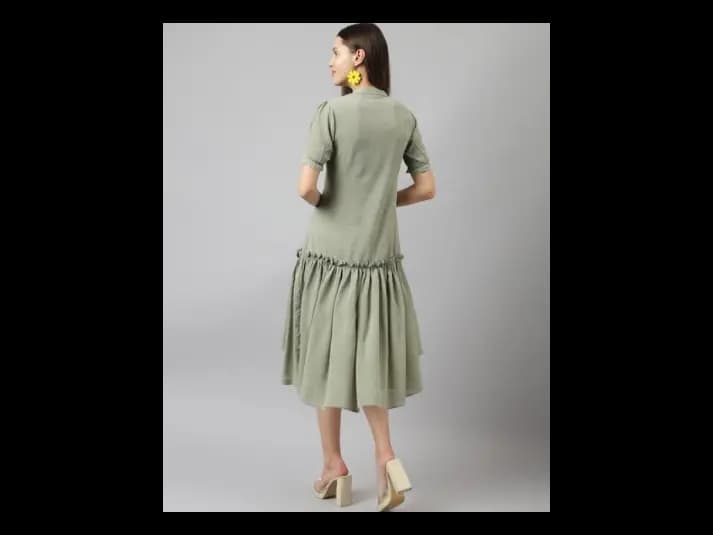 Striped Fit & Flare Dress (5)
