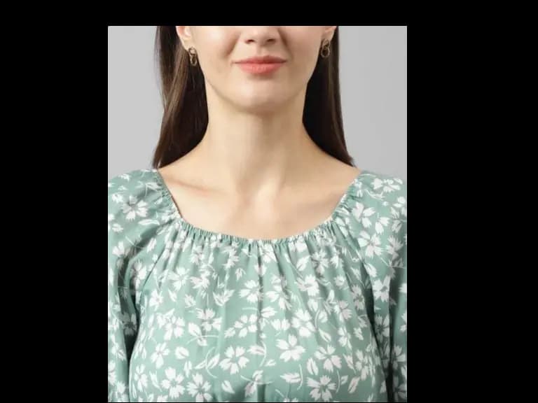 Floral Print Fit & Flare Dress (5)