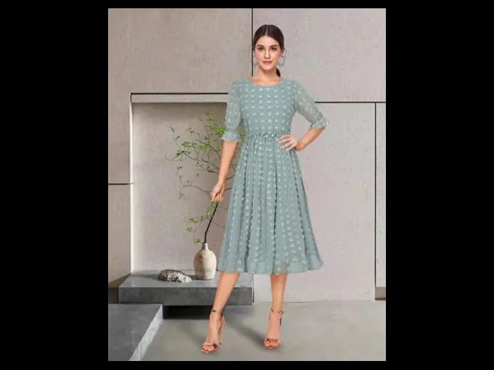 Embellished Fit & Flare Dress (3)