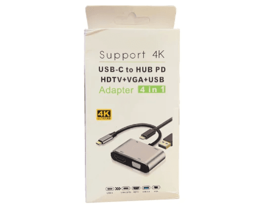 4 in 1 Type-C To HDMI   VGA   USB 3.0   USB-C (A Grade) (5)