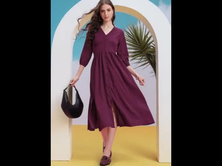 A-Line Midi Dress (3)