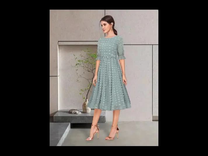Embellished Fit & Flare Dress (4)
