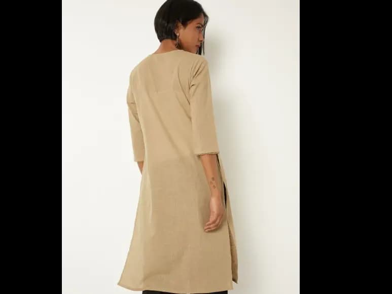 Women Geometric Flared Sleeves Kurta (4)