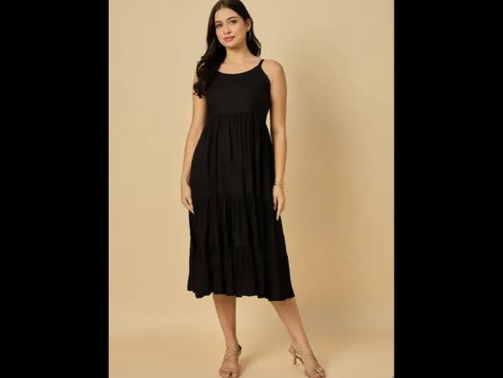 Fit & Flare Midi Dress With Jacket (5)