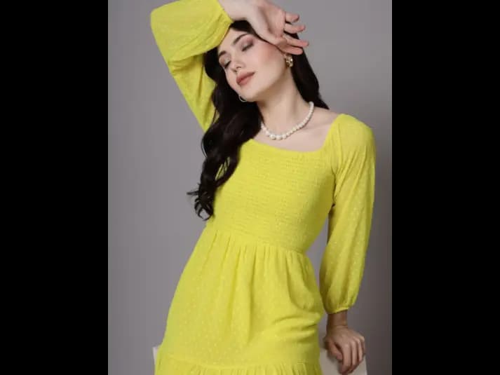 Women Square Neck Maxi Dress (5)