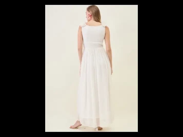 Women’s Fit & Flare Solid Cut Out Maxi Dress (5)
