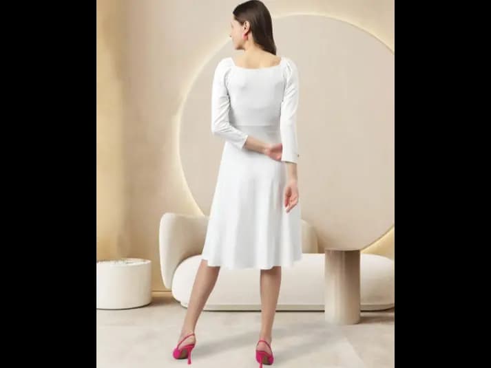 Women Fit & Flare Dress (3)