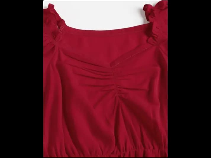 Fit & Flare Dress with Bell Sleeves (2)