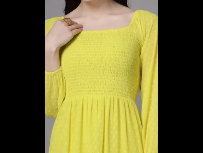 Women Square Neck Maxi Dress (6)