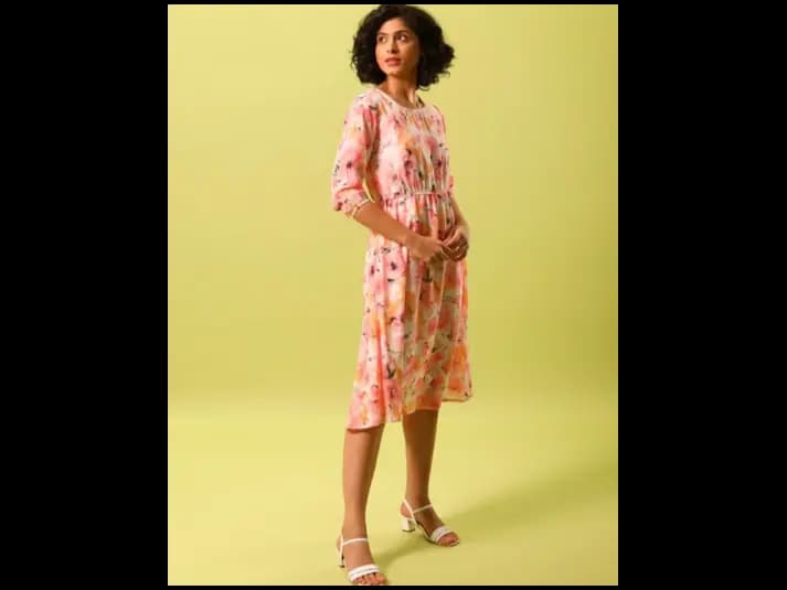 Women Floral Print Fit & Flare Dress (5)