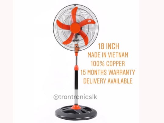 18 Inch Vietnam Stand/Pedestal Fan Maxwatt