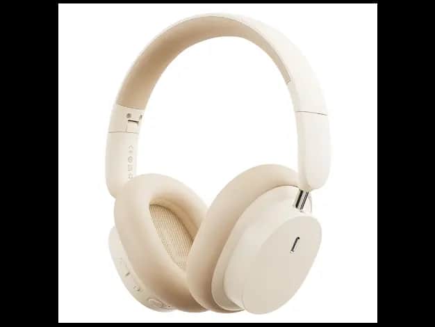 Baseus Bowie D05 Wireless Headphones Noice Reduction 70Hr Battery Creamy-white – NGTD020202 – 6 Months Warranty