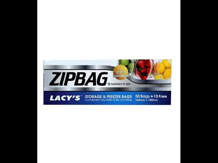 Lazy`s Zip Bags, Sandwitch Size - 50.00 pcs