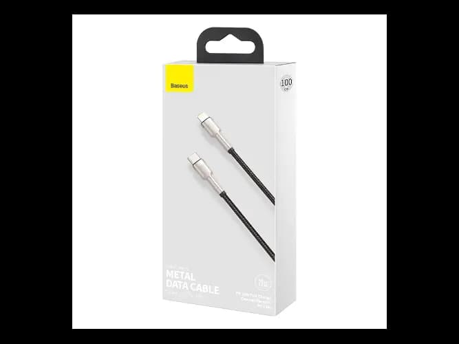 Baseus Cafule Series 1M Metal Data Cable Type-C to iP PD 20W Black – CATLJK-A01 – 6 Months Warranty (2)