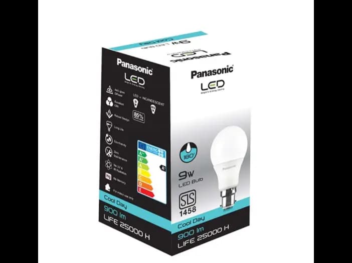 Panasonic LED Bulb Cool Daylight, Pin Type, 9W - 1.00 pc