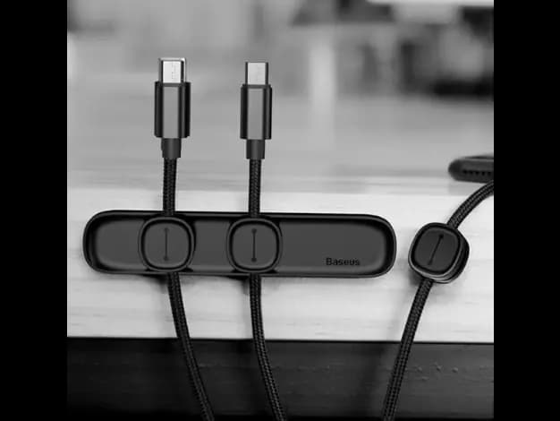 Baseus Peas Cable Clip Black - ACWDJ-01 & Blue - ACWDJ-03 (3)