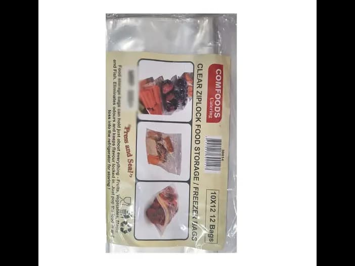 Comfoods Ziplock Storage Bags,(10 inx12 in) - 12.00 pcs