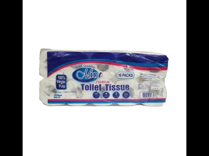 Mint Toilet Roll, 2 Ply - 10.00 pcs