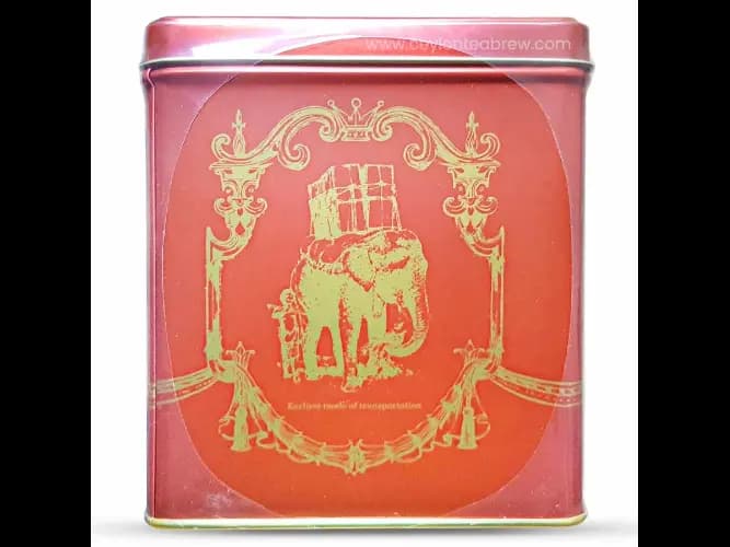 Mlesna Tea Victorian Blend OP Leaf Tea Red Metal Caddy (2)
