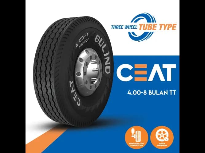 CEAT Three-Wheel Tyre 400 - 8 Bulan TT Tube Type