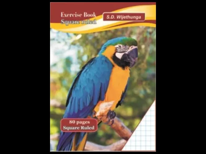 EXERSISE Book A5 SQUARE 80 pgs - 12 Pack