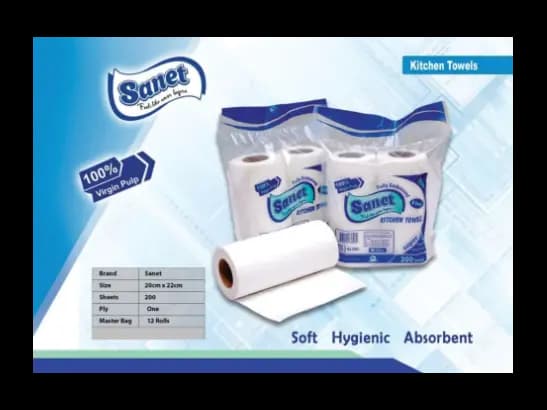 SANET KITCHEN TOWEL/Tissues (TWIN PACK) – 6 pcs Bundle