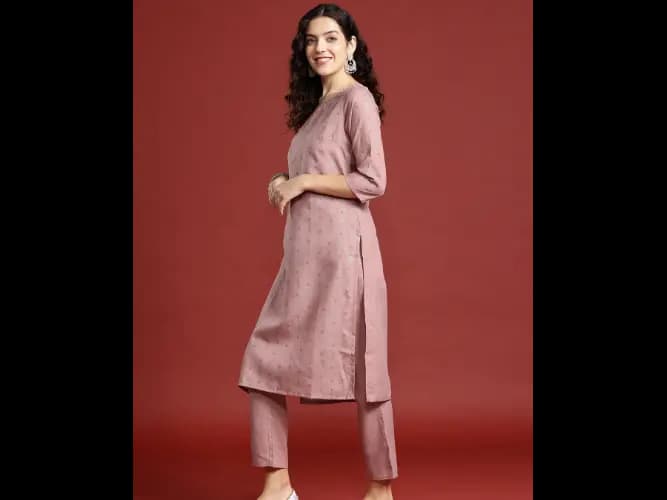 Ethnic Motifs Printed Regular Kurta with Trousers & Dupatta (5)