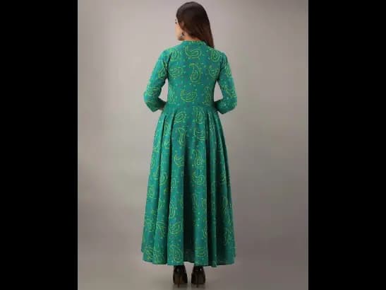 Paisley Print Fit & Flare Dress (3)