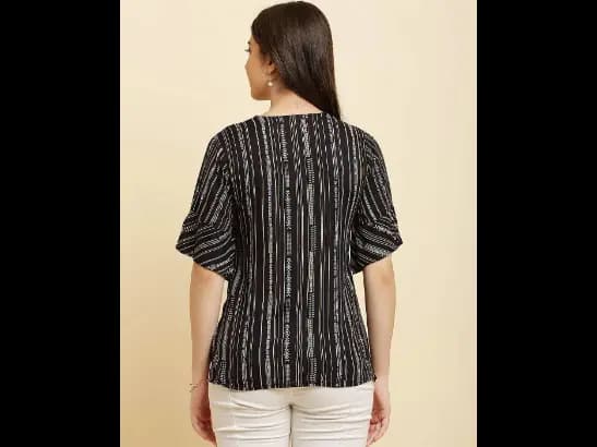 Women Striped Regular Fit Top (4)