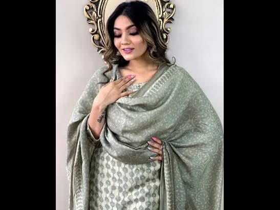 Ethnic Motifs Printed Thread Work Pure Cotton Kurta with Trousers & Dupatta (4)