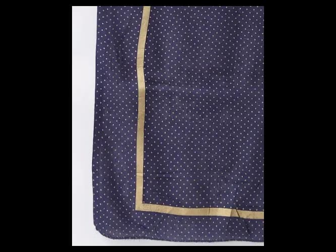 Women Navy Blue Anarkali Kurta With Dupatta (6)