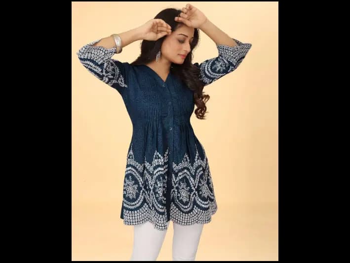 Geometric Embroidered Tunic