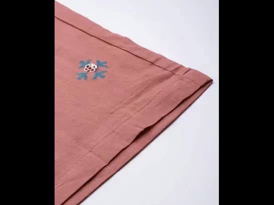 Pink Pure Cotton Kurta with Palazzos & Dupatta (6)