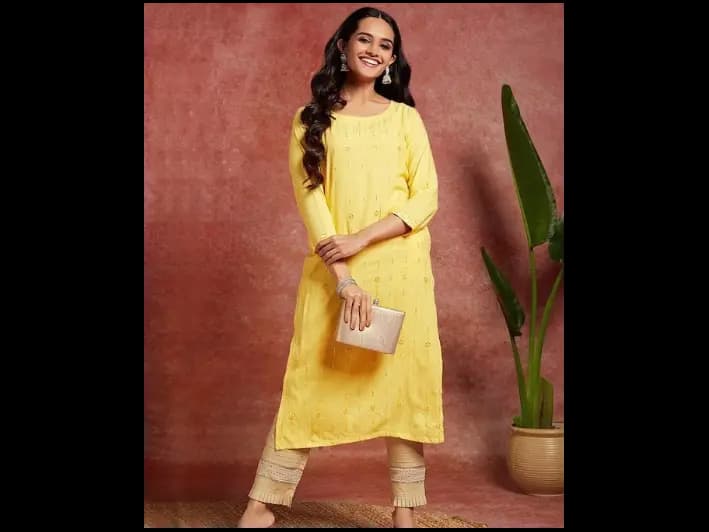 Ethnic Motifs Embroidered Straight Kurta (3)
