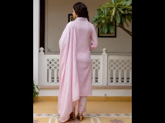 Embroidered Straight Kurta Set (5)