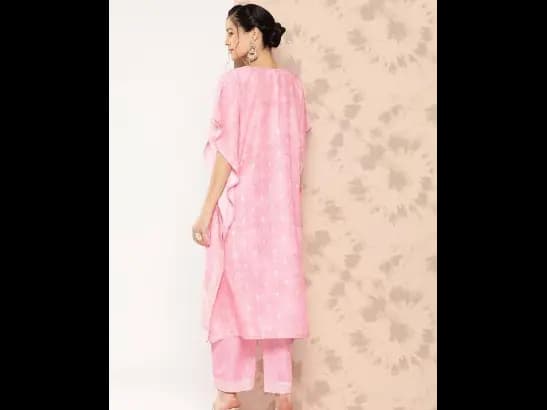 Ethnic Motifs Printed Kaftan Kurta With Trousers (4)