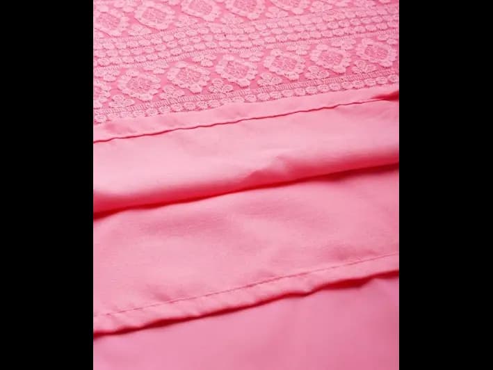 Pink Embroidered Chikankari Georgette Kurta (3)
