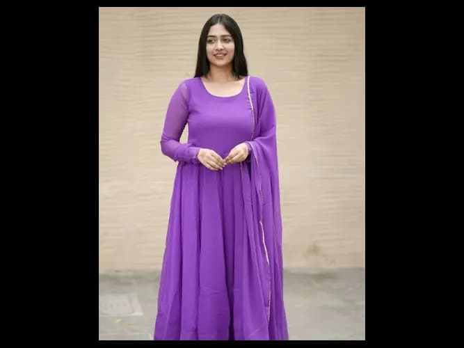 Jaisalmer Violet (Kurti Dupatta) (2)