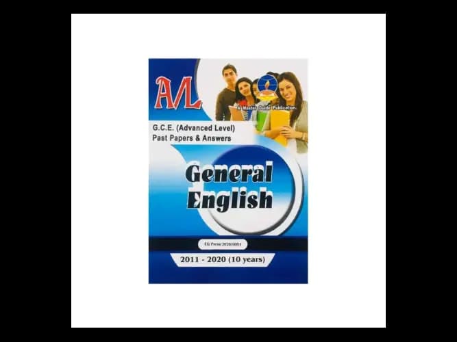 General English (2013 – 2022) – Advanced Level Past Papers – Master Guide
