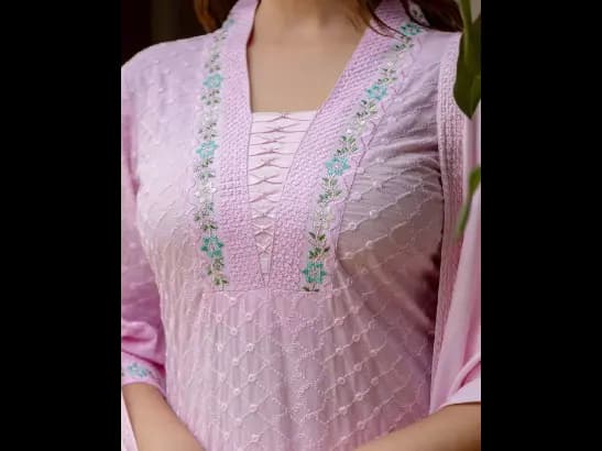 Embroidered Straight Kurta Set (3)