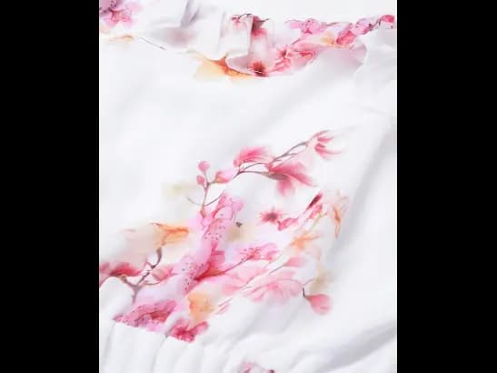 White Floral Printed Maxi Dress (4)