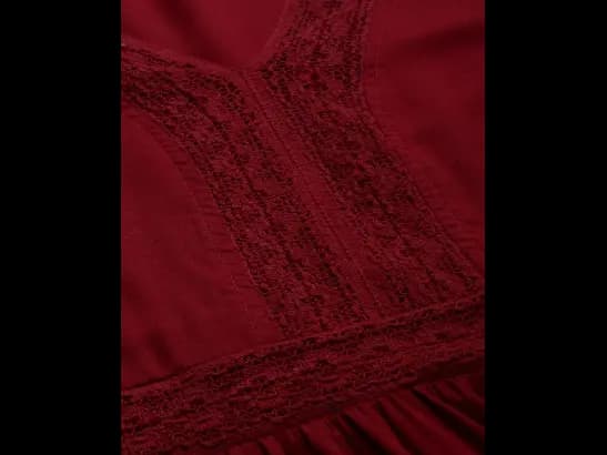 Maroon Midi Dress (4)