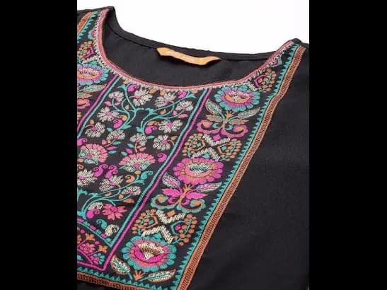 Yoke Design Regular Pure Cotton Kurta with Palazzos & With Dupatta (5)