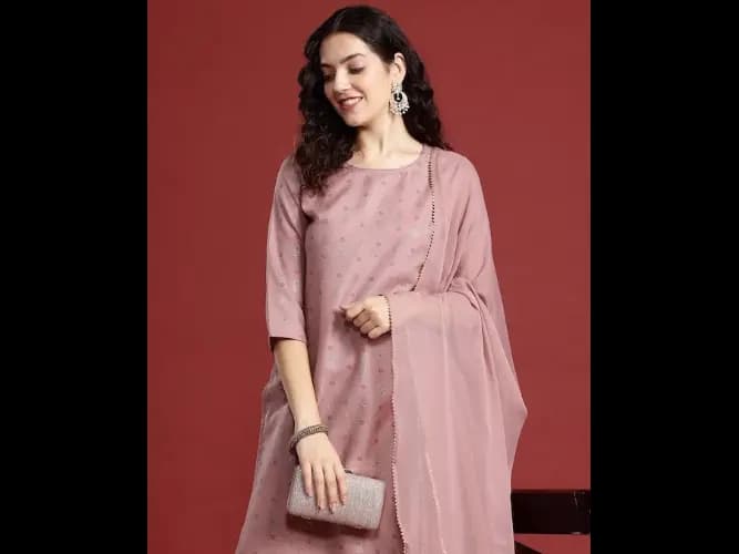 Ethnic Motifs Printed Regular Kurta with Trousers & Dupatta (6)