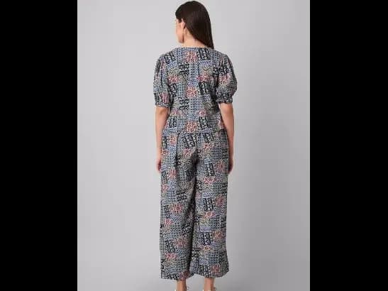 Printed Pure Cotton Top And Palazzos Co-Ords (5)